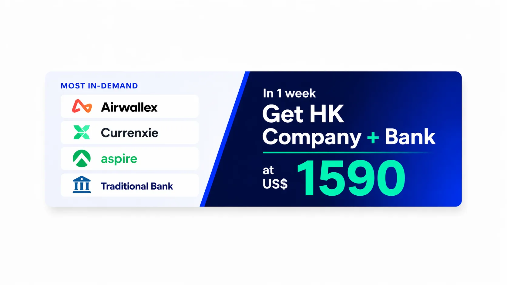 Get Instant Hong Kong Company + Bank